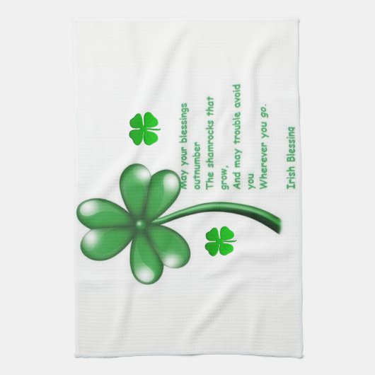 St Patrick's Day Kitchen Handtuch (Vertikal)
