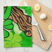 St Patrick's Day Kitchen Handtuch (Viertel Falte)