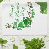 St Patrick's Day Kitchen Handtuch (Gefaltet)