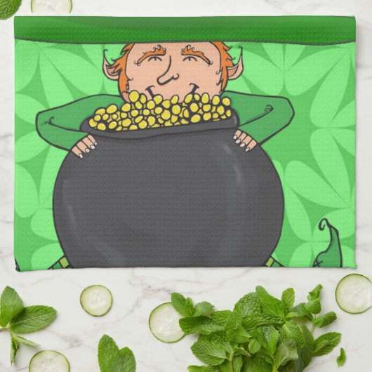 St Patrick's Day Kitchen Handtuch (Gefaltet)