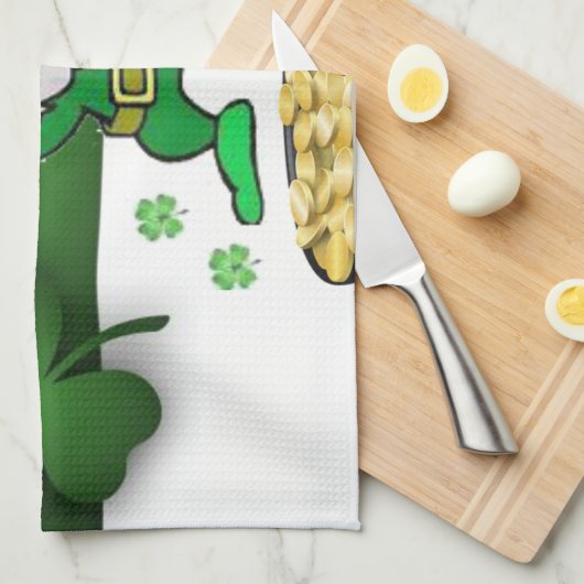 St Patrick's Day Kitchen Handtuch (Viertel Falte)