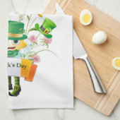St. Patrick's Day Kitchen Handtuch Leprechaun (Viertel Falte)