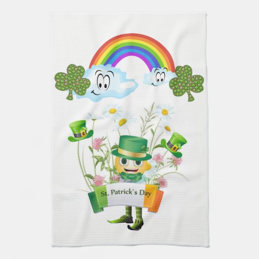 St. Patrick's Day Kitchen Handtuch Leprechaun (Vertikal)