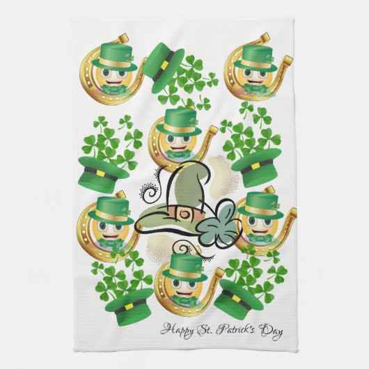 St. Patrick's Day Kitchen Handtuch Leprechaun (Vertikal)