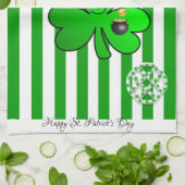 St Patrick's Day Kitchen Handtuchhandtuch Kleeblat Geschirrtuch (Gefaltet)