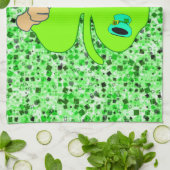 St Patrick's Day Kitchen Handtuchhandtuch Kleeblat Geschirrtuch (Gefaltet)