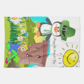 St. Patrick's Day Kitchen Handtuchpinguin Geschirrtuch (Horizontal)