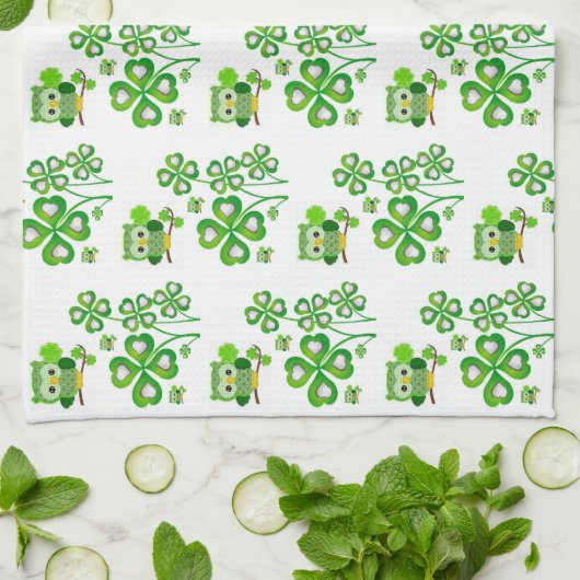 St. Patrick's Day Kitchen Handtuchschale Geschirrtuch (Gefaltet)
