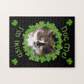 St. Patrick's Day Kitten Hug Puzzle (Horizontal)
