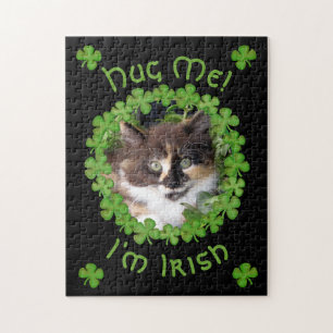 St. Patrick's Day Kitten Hug Puzzle