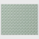 St. Patrick's Day Klassisches Grünes Kleeblatt-Git Geschenkpapier (Flach)