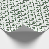 St. Patrick's Day Klassisches grünes Shamrock-Gitt Geschenkpapier (Ecke)
