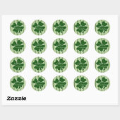 St. Patrick's Day Kleeblatt Address Labels Sticker (Blatt)