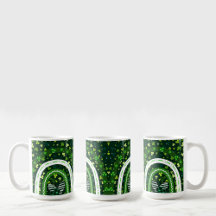 St. Patrick's Day Kleeblatt and Heart Design