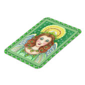 ST. PATRICK'S DAY KLEEBLATT ANGEL, IRISH SESSINGS MAGNET (Linke Seite)