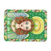 ST. PATRICK'S DAY KLEEBLATT ANGEL, IRISH SESSINGS MAGNET (Horizontal)