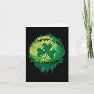 St Patricks Day Kleeblatt Baseball Saint Paddy's K Karte