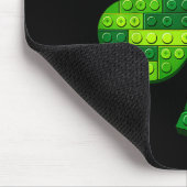 St. Patricks Day Kleeblatt Bausteine Blöcke Mousepad (Ecke)