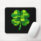 St. Patricks Day Kleeblatt Bausteine Blöcke Mousepad (Mit Mouse)