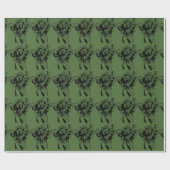 St Patrick's Day Kleeblatt Bouquet Wrapping Paper Geschenkpapier (Flach)
