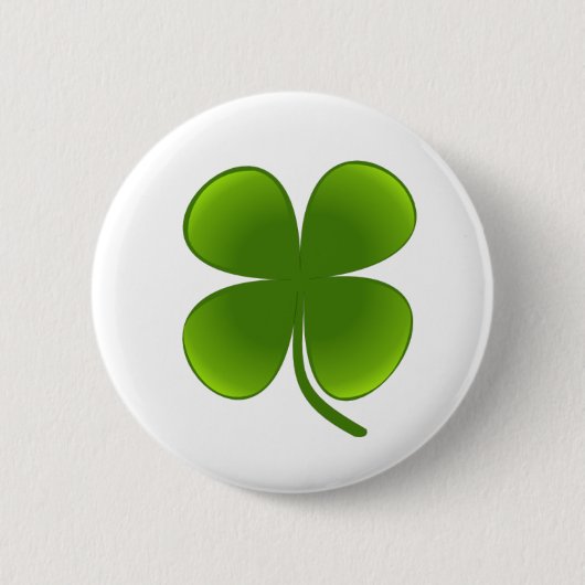 St. Patrick's Day - Kleeblatt Button (Vorderseite)