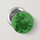 St. Patrick's Day Kleeblatt Button (Vorne & Hinten)