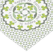 St. Patrick's Day Kleeblatt Celtic Inspiriert Must Kurzer Tischläufer (Ecke)