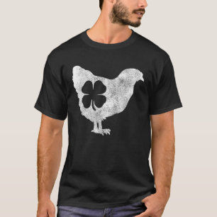 St Patricks Day Kleeblatt Chicken Hen Bird Saint P T-Shirt