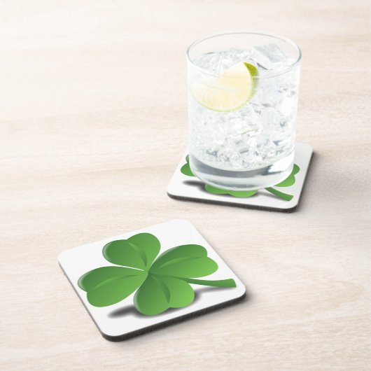 St. Patrick's Day Kleeblatt Clover Cork Untersetze Untersetzer (Rechte Seite)