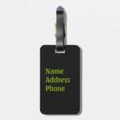 St. Patrick's Day Kleeblatt Clover Gepäckmarke Gepäckanhänger (Rückseite vertikal)