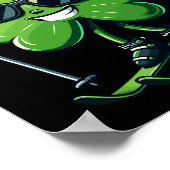 St Patricks Day Kleeblatt Clover Irish Men W Poster (Ecke)