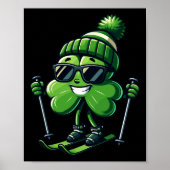 St Patricks Day Kleeblatt Clover Irish Men W Poster (Vorne)