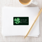 St. Patrick's Day Kleeblatt Clover Label Adressaufkleber (Insitu)