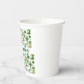 St. Patrick's Day Kleeblatt Clover - Lucky & Festi Pappbecher (Links)