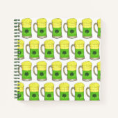 St. Patrick's Day Kleeblatt Clover Lucky Green Bee Notizblock (Vorderseite)