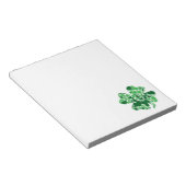 St. Patricks Day Kleeblatt Clover Notepad Notizblock (angewinkelt)
