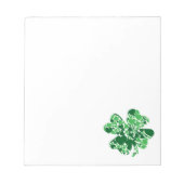 St. Patricks Day Kleeblatt Clover Notepad Notizblock (Vorderseite)