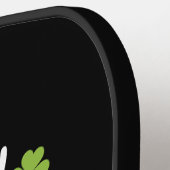 St. Patrick's Day Kleeblatt Clover on green Pickleball Schläger (Linke Seite)