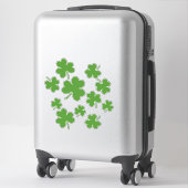 St Patrick's Day Kleeblatt Clover Pattern Aufkleber (Koffer)