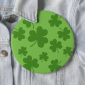 St Patrick's Day Kleeblatt Clover Pattern Button (Beispiel)