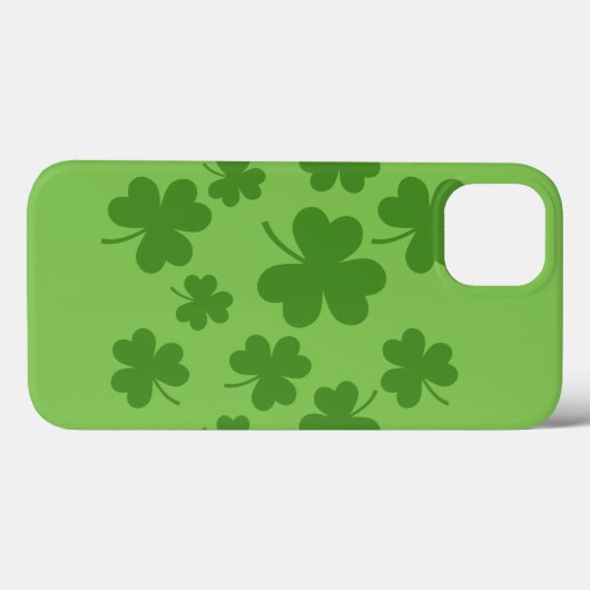 St Patrick's Day Kleeblatt Clover Pattern Case-Mate iPhone Hülle (Rückseite (Horizontal))