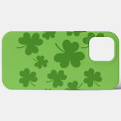 St Patrick's Day Kleeblatt Clover Pattern Case-Mate iPhone Hülle (Rückseite (Horizontal))