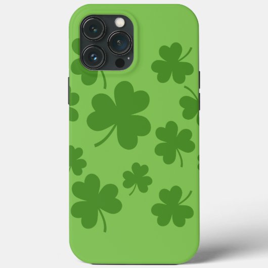 St Patrick's Day Kleeblatt Clover Pattern Case-Mate iPhone Hülle (Rückseite)
