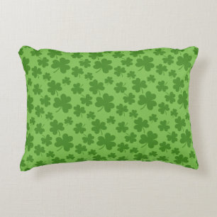 St Patrick's Day Kleeblatt Clover Pattern Dekokissen