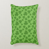 St Patrick's Day Kleeblatt Clover Pattern Dekokissen (Vorderseite(Vertikal))