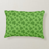 St Patrick's Day Kleeblatt Clover Pattern Dekokissen (Rückseite)