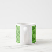 St Patrick's Day Kleeblatt Clover Pattern Espressotasse (Rückseite)