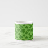 St Patrick's Day Kleeblatt Clover Pattern Espressotasse (Vorderseite)