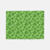 St Patrick's Day Kleeblatt Clover Pattern Fleecedecke (Vorderseite (Horizontal))