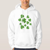 St Patrick's Day Kleeblatt Clover Pattern Hoodie (Vorderseite)